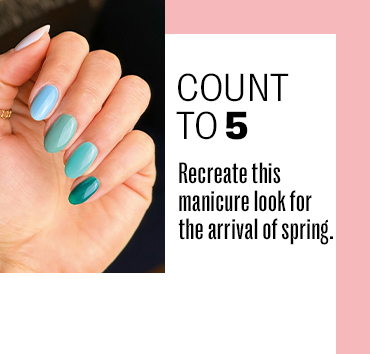 Recréez ce look de manicure pour l'arrivée du printemps.