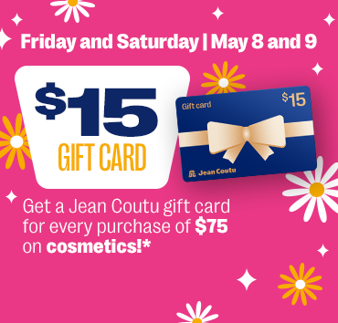 Carte-cadeau de 15$ à l’achat de 75$ de cosmétiques