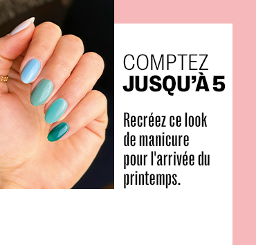 Recréez ce look de manicure pour l'arrivée du printemps.