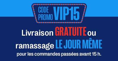 15$ de rabais sur votre première commande de 75$ et plus*